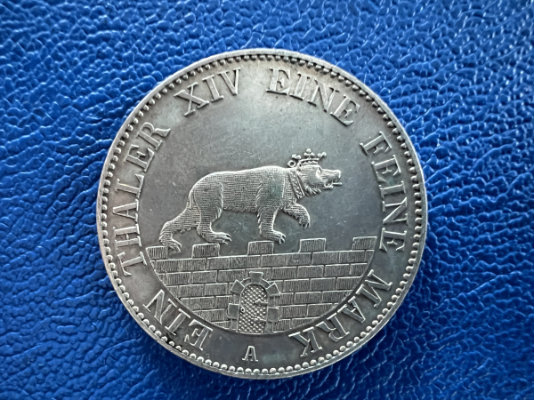 Anhalt Bernburg Ausbeutetaler 1846 A Bergbau