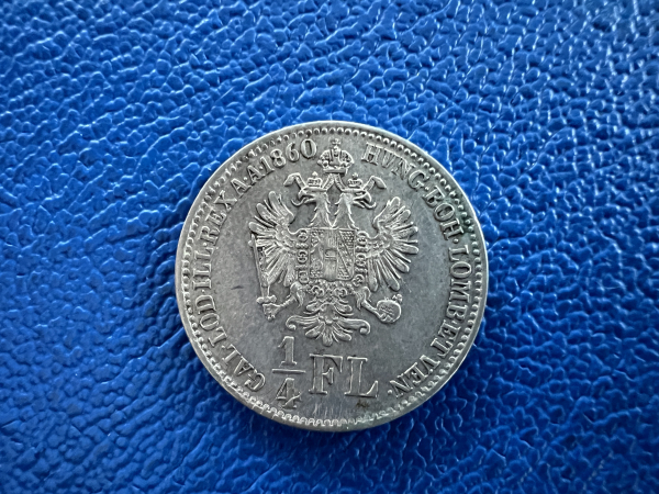 Österreich 1/4 Florin 1860 B Franz Josef I