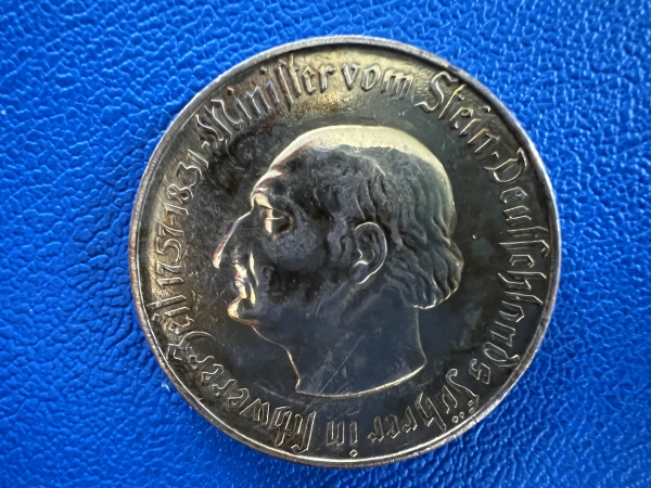 Provinz Westfalen 10.000 Mark 1923 vom Stein Kupfer/Zink vergoldet (1)