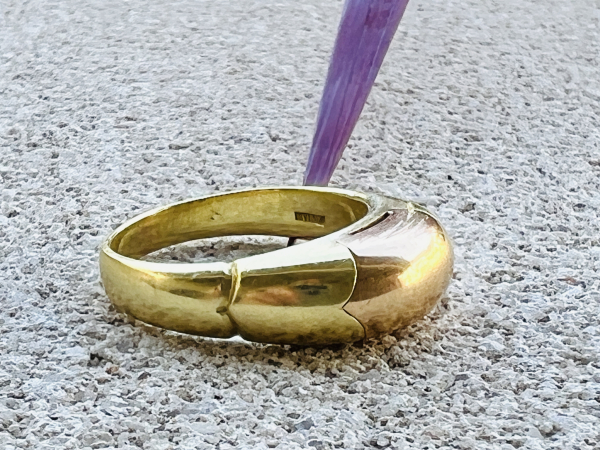 BVLGARI / BULGARI Damenring aus 750er Gelbgold & Roségold – ikonisches Design, 8,95g, Ringgröße 57 (17)