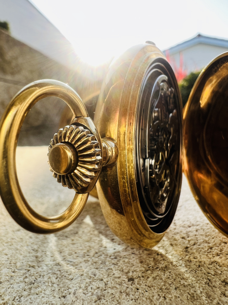 Antike Hamilton & Co. Calcutta Chronographen-Taschenuhr – 14K (585) Gold – Swiss Made (23) Rarität!