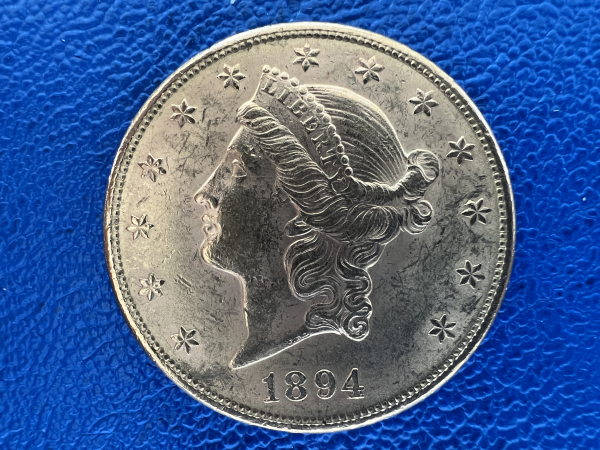 USA 20 Dollar 1894 Head Gold