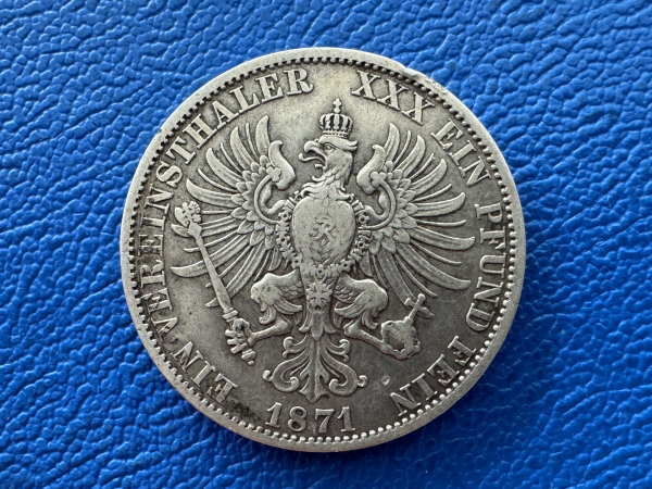 Brandenburg - Preußen Taler 1871 Wilhelm Vereinstaler