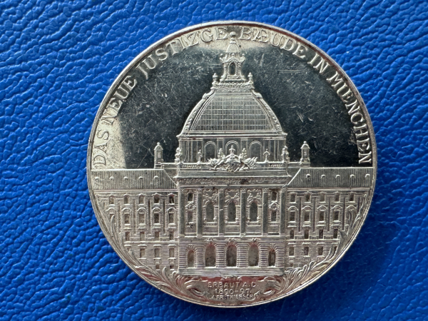 Bayern Silbermedaille 1897 Prinzregent Luitpold 1886-1912 Doppeltalerförmiges seltenes Stück