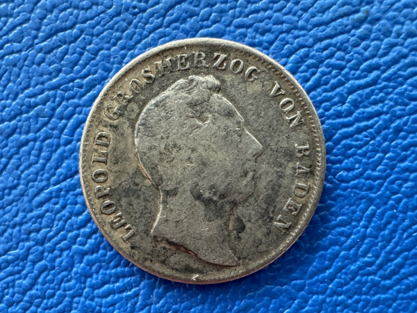Baden 1/2 Gulden 1845 Leopold