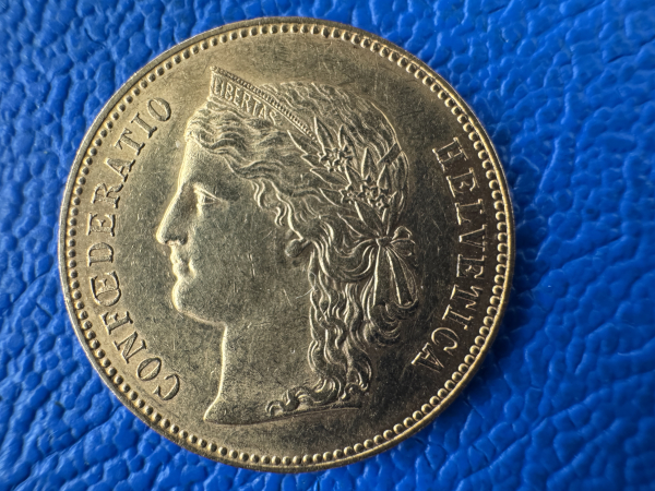 Schweiz 20 Franken 1896 B Helvetia Gold (1)