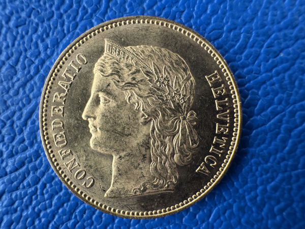 Schweiz 20 Franken 1893 B Helvetia Gold (2) Top Erhaltung!