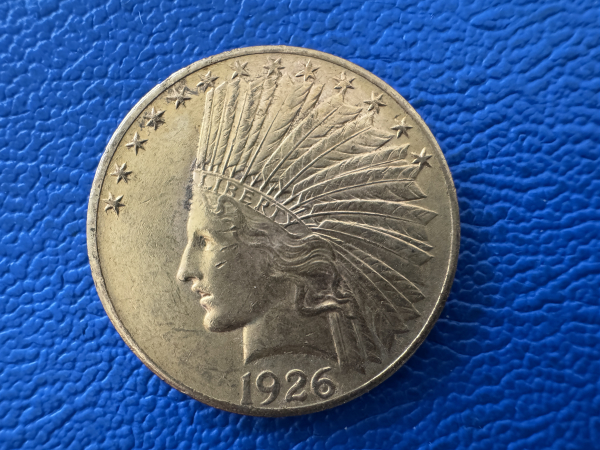 USA 10 Dollar 1926 Indian Head Gold