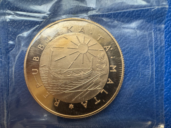 Malta Gold Set 1977 Proof Set 100, 50 und 25 Pounds orig. Folie und Etui insg. 51,35g Feingold