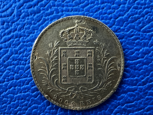 Portugal 2000 Reis 1864 Ludwig I Gold, selten