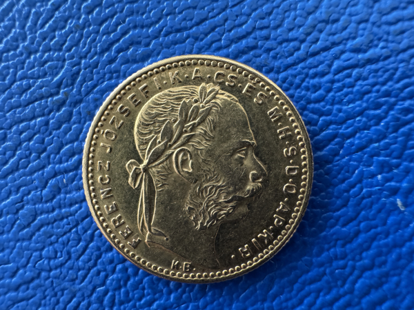 Österreich / Ungarn 8 Forint 1888 Gold