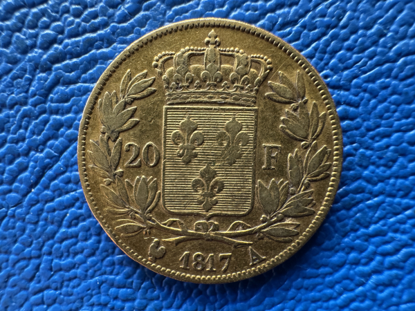 Frankreich 20 Francs 1817 A Louis XVIII Gold