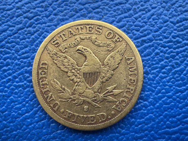 USA 5 Dollar 1887 - S Liberty Head Gold