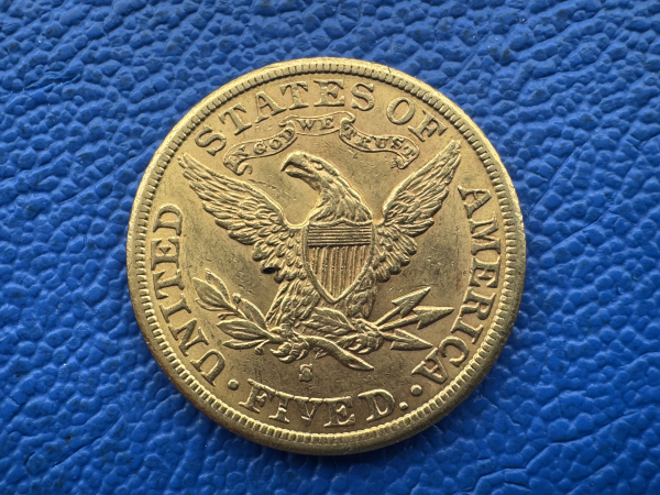 USA 5 Dollar 1886 - S Liberty Head Gold