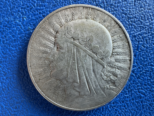 Polen 10 Zloty / Zlotych 1933 Silber