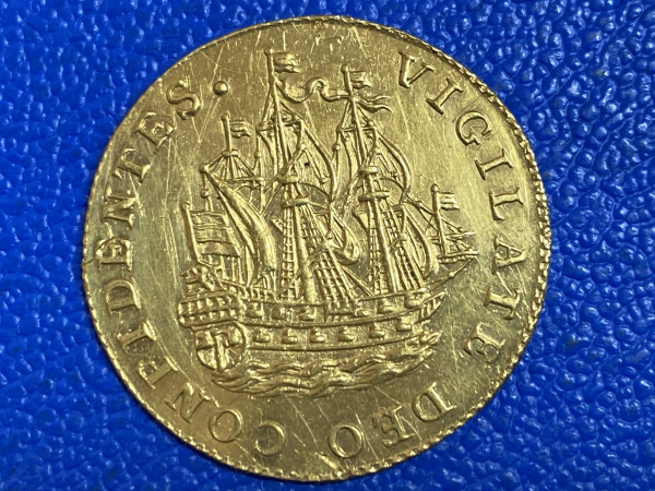 Niederlande / Holland 6 Stuivers 1760 Scheepjesschelling Gold