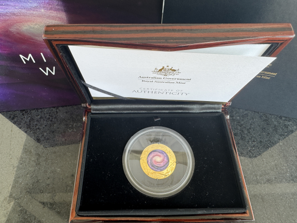 Australien 100$ 2021 Earth & Beyond - The Milky Way - 1 Oz Feingold Full Set sehr selten!