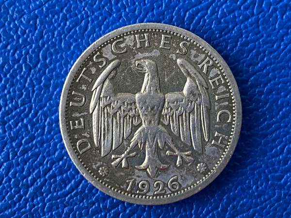Weimar 2 Reichsmark 1926 F J-320