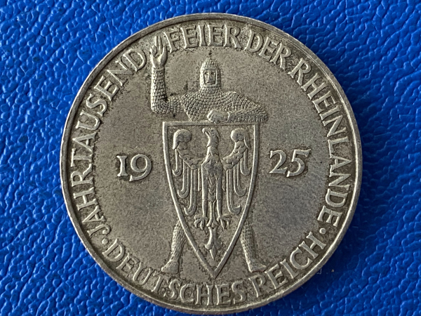 Weimar 5 Reichsmark 1925 D Rheinlande J-322 (2)