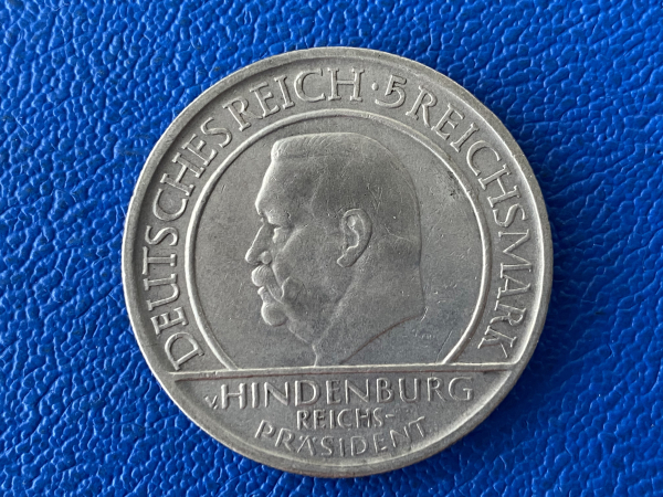 Weimar 5 Reichsmark 1929 D Schwurhand (2) J-341 Tolle Erhaltung!