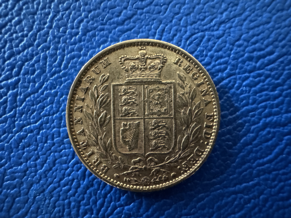 England 1 Sovereign 1861 Victoria mit Wappen Gold