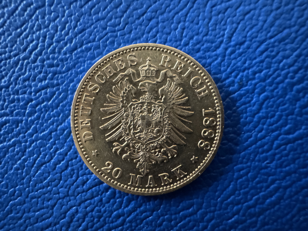 Preußen 20 Mark 1888 Friedrich III Gold (1)