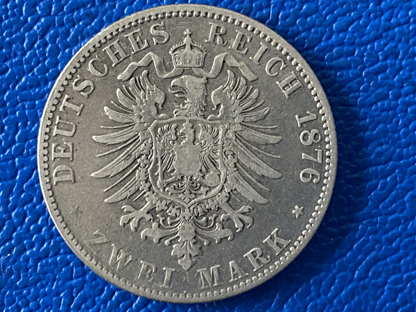 Bayern 2 Mark 1876 D Ludwig II. Silber (3)