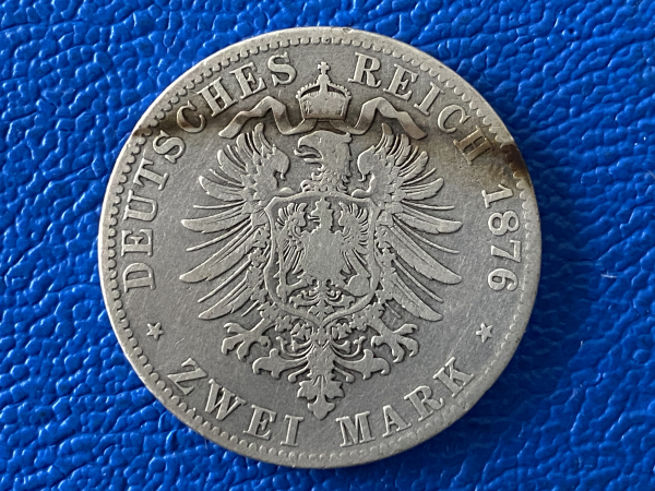 Bayern 2 Mark 1876 D Ludwig II. Silber (4)