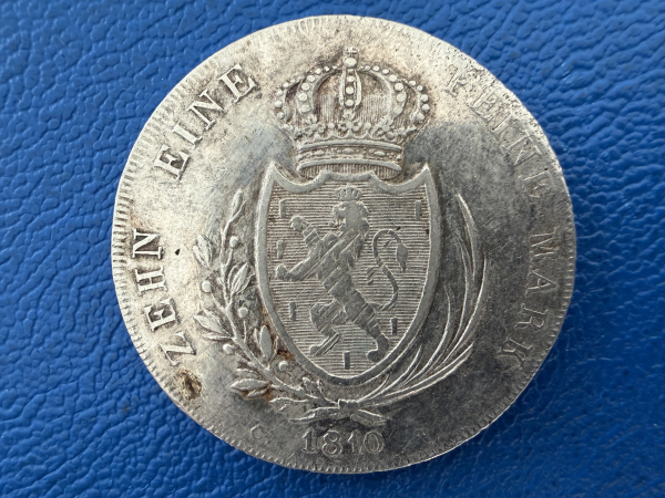 Nassau Konventionstaler 1810 Friedrich Wilhelm zu Weilburg