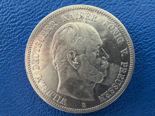 Preußen 5 Mark 1875 B Wilhelm I Silber Jaeger 97 (2)