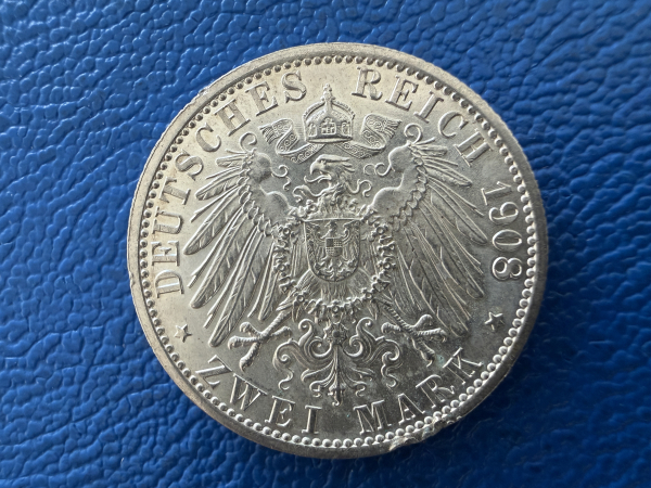 Sachsen-Weimar-Eisenach 2 Mark 1908 Universität Jena (1)