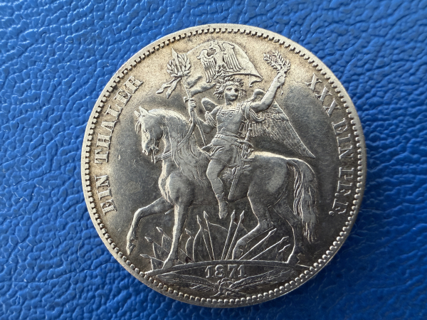 Sachsen Taler 1871 B Johann Siegestaler (2)