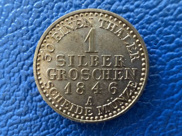 Schwarzburg-Sonderhausen Silbergroschen 1846 A Günther Friedrich Karl II. 1835-1880 Top Erhaltung