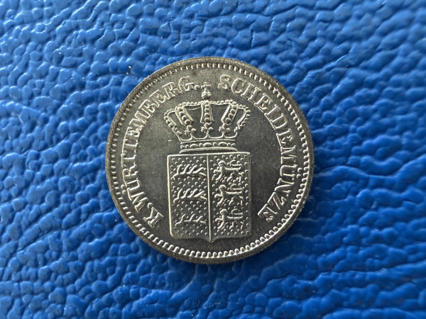 Württemberg 1 Kreuzer 1868 Karl 1864-1891 Top Erhaltung