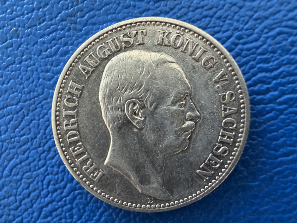 Sachsen 2 Mark 1907 Friedrich August J-134
