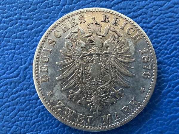 Bayern 2 Mark 1876 D Ludwig II. Silber (2)