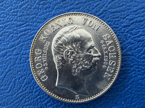 Sachsen 2 Mark 1904 E Georg Jaeger 132 (2) Silber