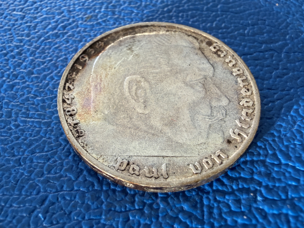 Deutsches Reich 2 RM 1938 D Paul Hindenburg, Prachtstück!