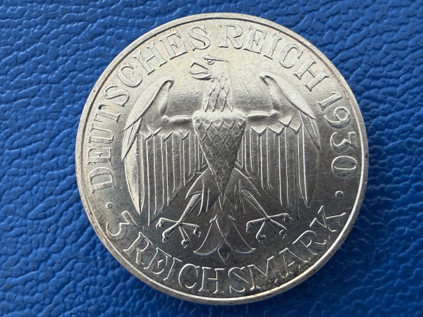 Weimar 3 Reichsmark 1930 A Graf von Zeppelin Prachtstück! (2)