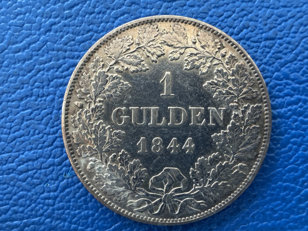 Bayern 1 Gulden 1844 Ludwig I (1) schöne Patina