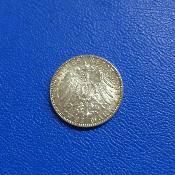 Baden 2 Mark 1899 G Friedrich Prachtstück Jaeger 28