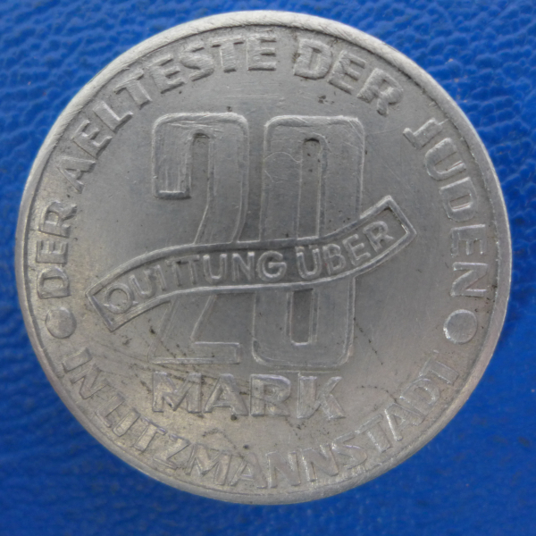 Getto Litzmannstadt 20 Mark 1943 selten