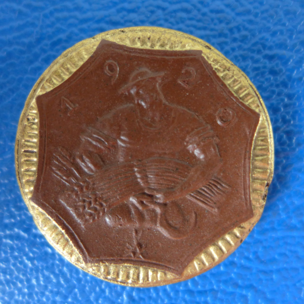 Sachsen 10 Mark 1920 Porzellan Jaeger N58