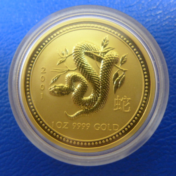 1 Oz 2001 Schlange Lunar I Gold