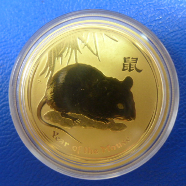 1 Oz 2008 Maus Lunar II Gold