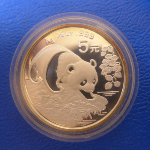 1/2 Oz 1994 Panda Silber in Kapsel