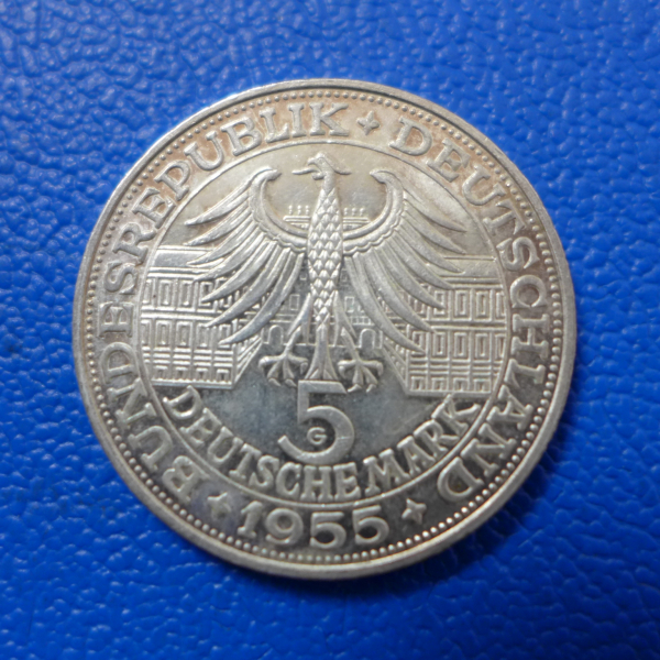 5 Mark 1955 Markgraf von Baden vz - stgl.