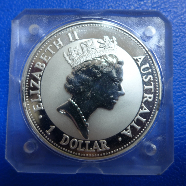 1 Oz 1992 Kookaburra Silber