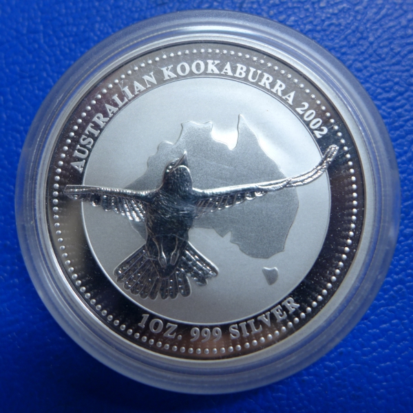 1 Oz 2002 Kookaburra Silber