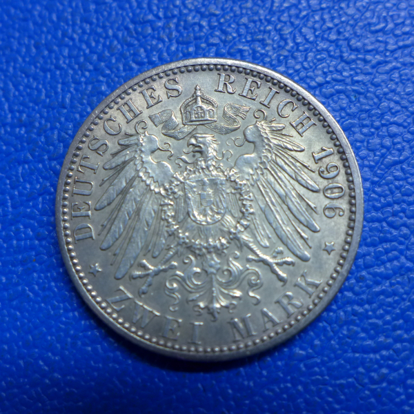 Baden 2 Mark 1906 Goldene Hochzeit